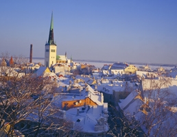 Panoramic view of Old Town in Winter by Ain Avik - Tallinn Tourism Board